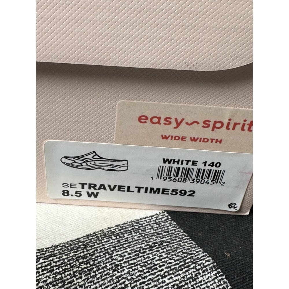 Womens Easy Spirit Traveltime Slip On Mule Clog Sneaker Shoes Size 8.5 W White - Picture 4 of 16